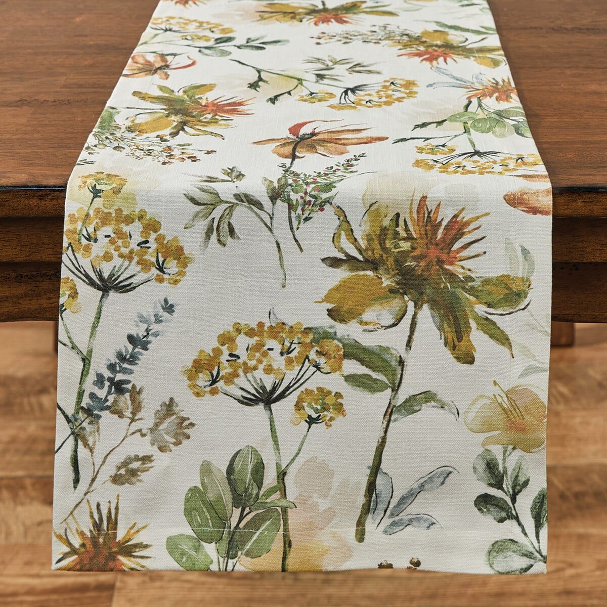 Safflower Printed Table Runner 72" Long
