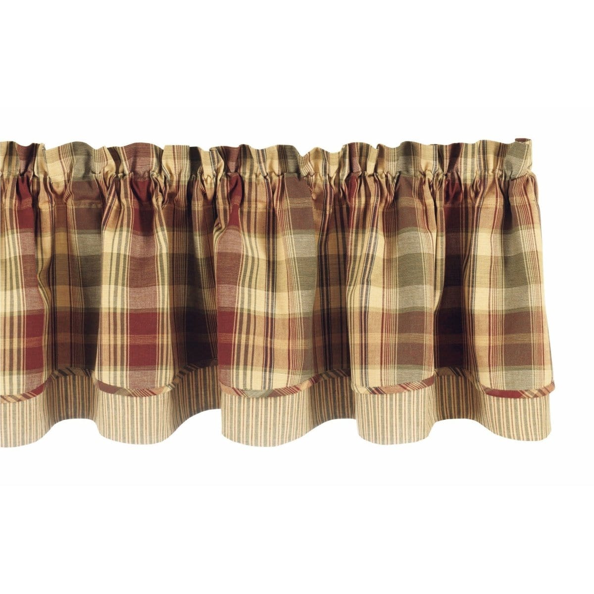 Saffron Layered Valance Lined-Park Designs-The Village Merchant