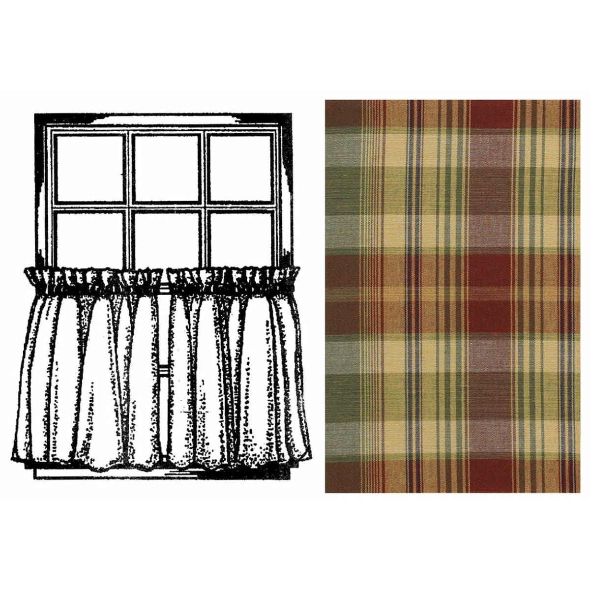 Saffron Tier Pair 36" Long Unlined-Park Designs-The Village Merchant