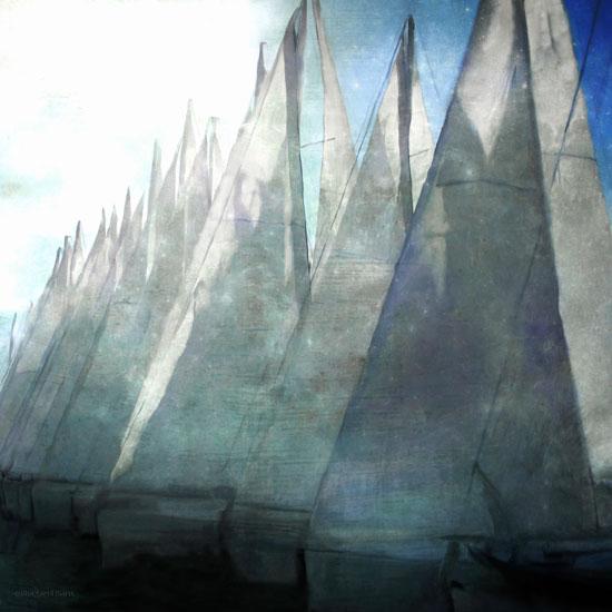 Penny Lane Publishing Sailboat Marina II By Bluebird Barn Art Print - 12 X 12