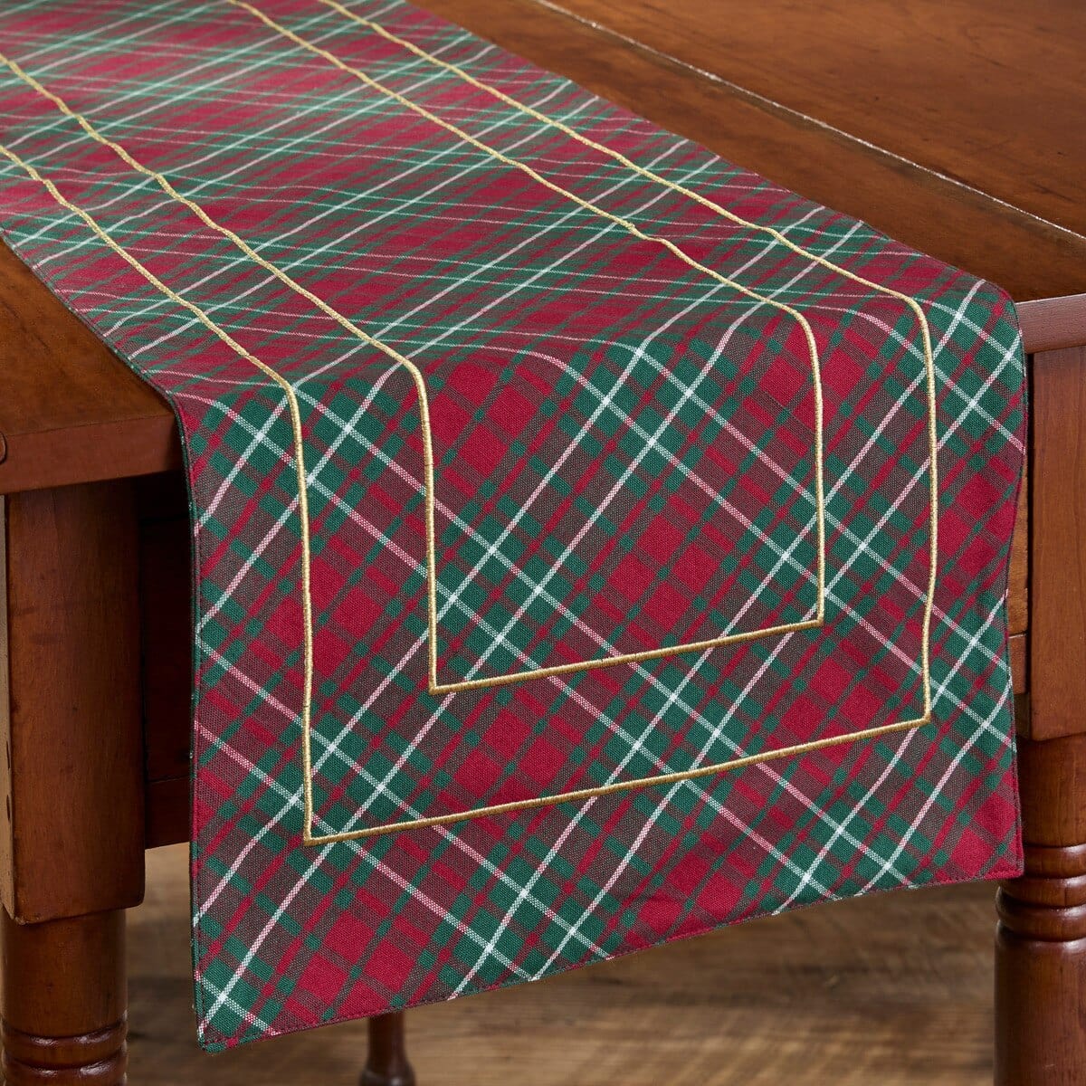 Saint Nicholas Tartan Plaid Patricia Heaton Home Table Runner 54'' Long