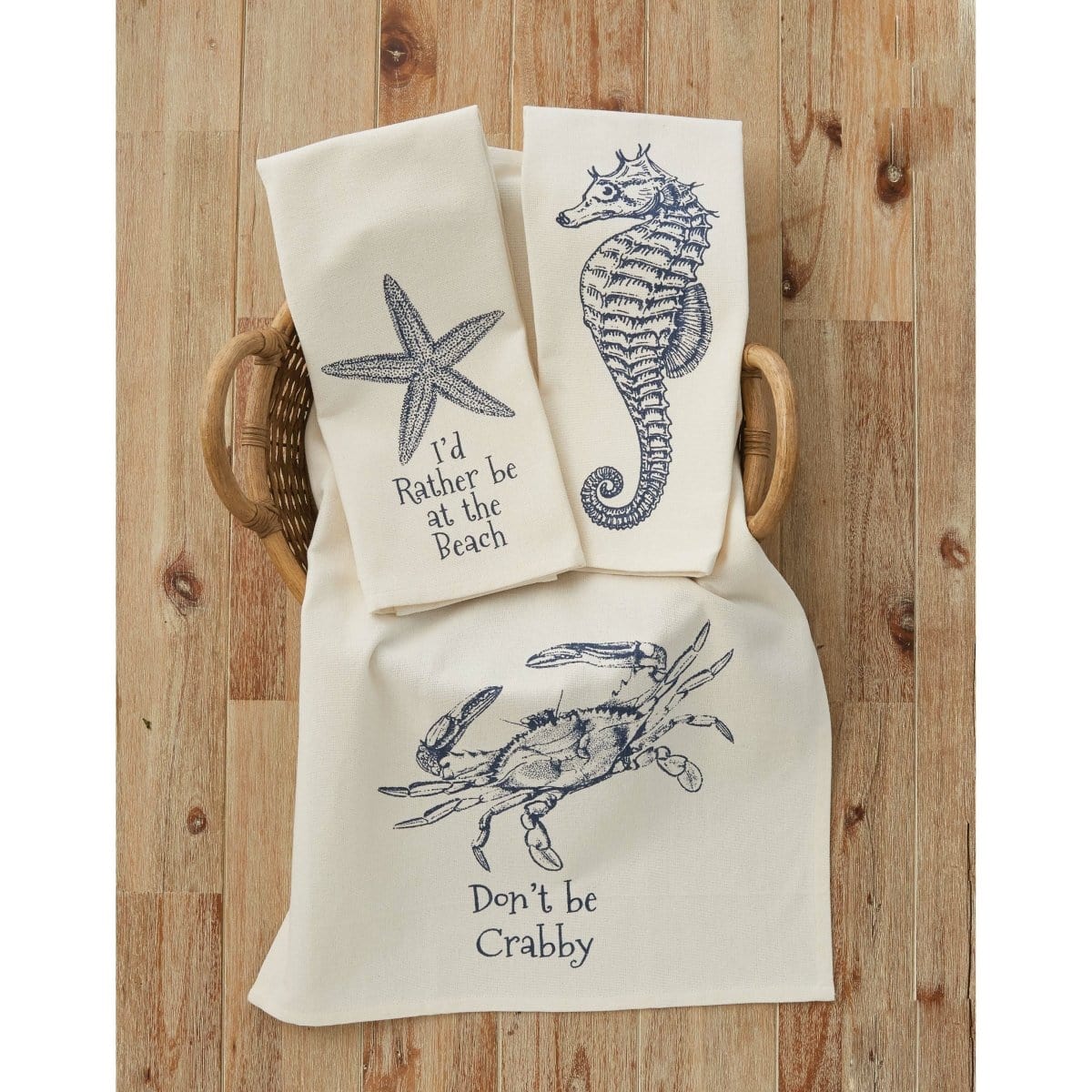 Sanibel Seahorse Decorative Towel-Park Designs-The Village Merchant