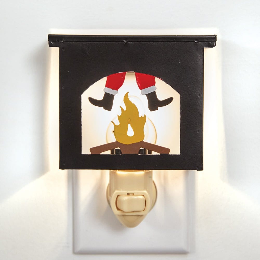 Santa In The Chimney Night Light-CTW Home-The Village Merchant