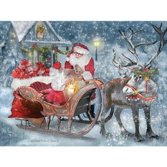 Santa&#39;s Little Helper By Bluebird Barn Art Print - 12 X 16-Penny Lane Publishing-The Village Merchant