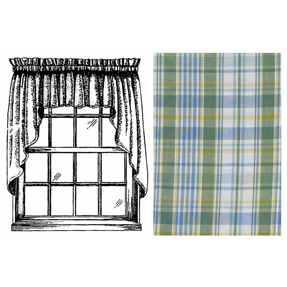 Sarasota Swag Pair 36" Long Unlined-Park Designs-The Village Merchant