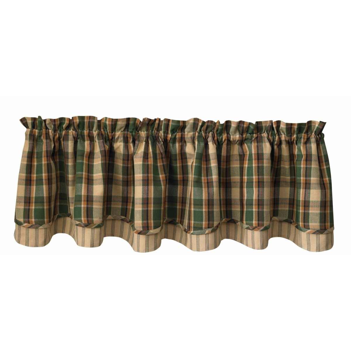 Scotch Pine Layered Valance Lined-Park Designs-The Village Merchant