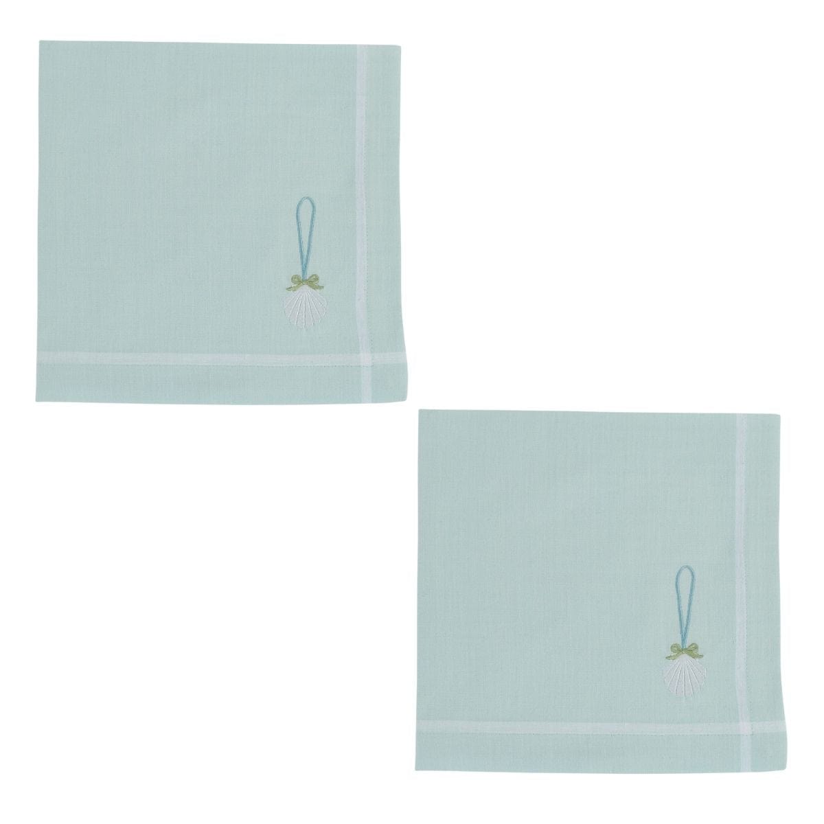 Seas And Greetings Embroidered Napkin Set of 2