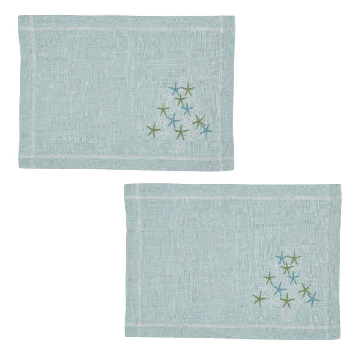 Seas And Greetings Embroidered Placemat Set of 2