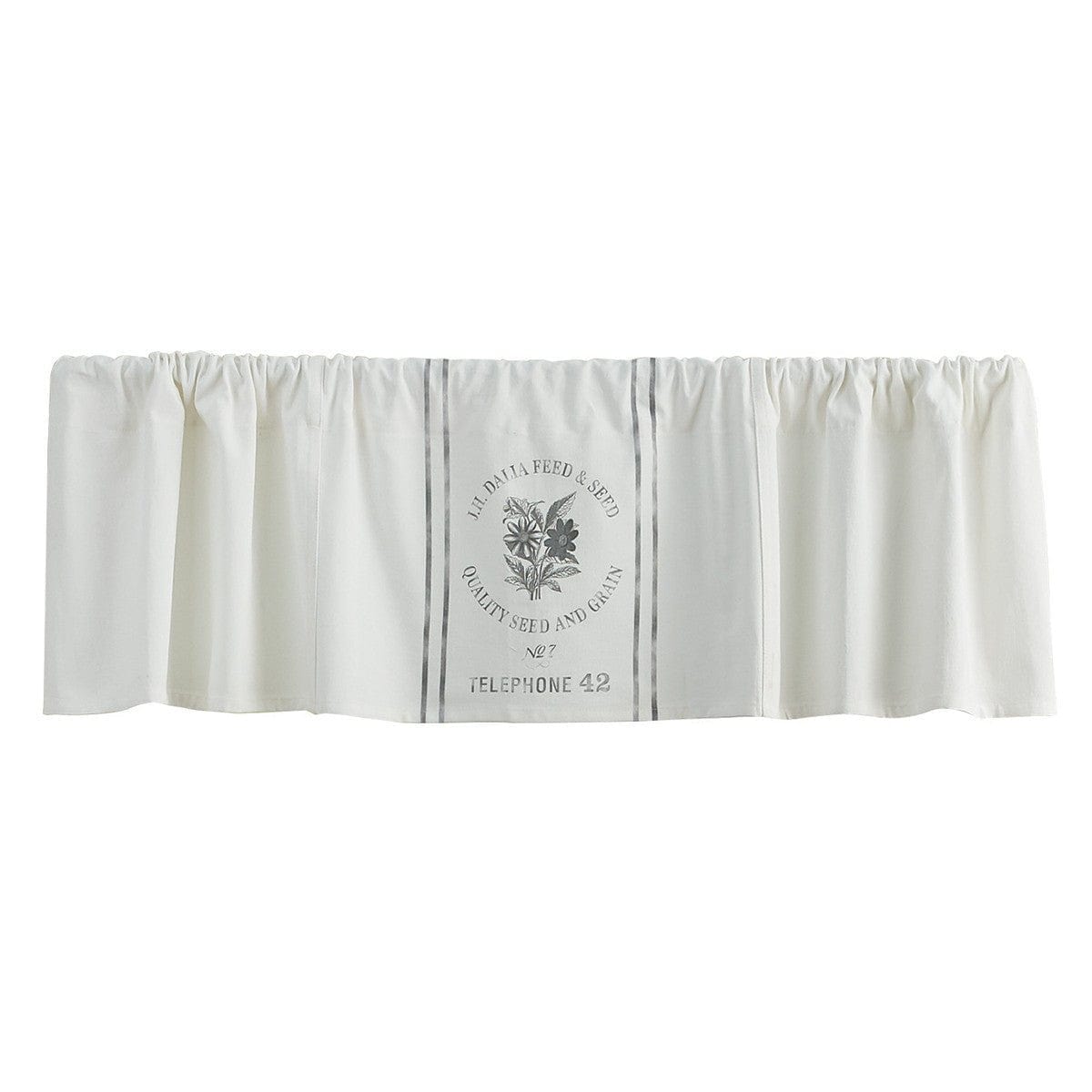Seed Sack Printed Valance Unlined-Park Designs-The Village Merchant