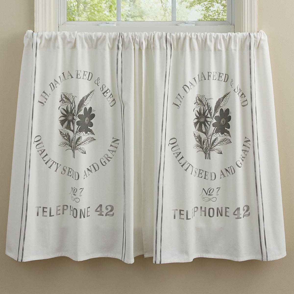 Seed Sack Tier Pair 36" Long Unlined-Park Designs-The Village Merchant