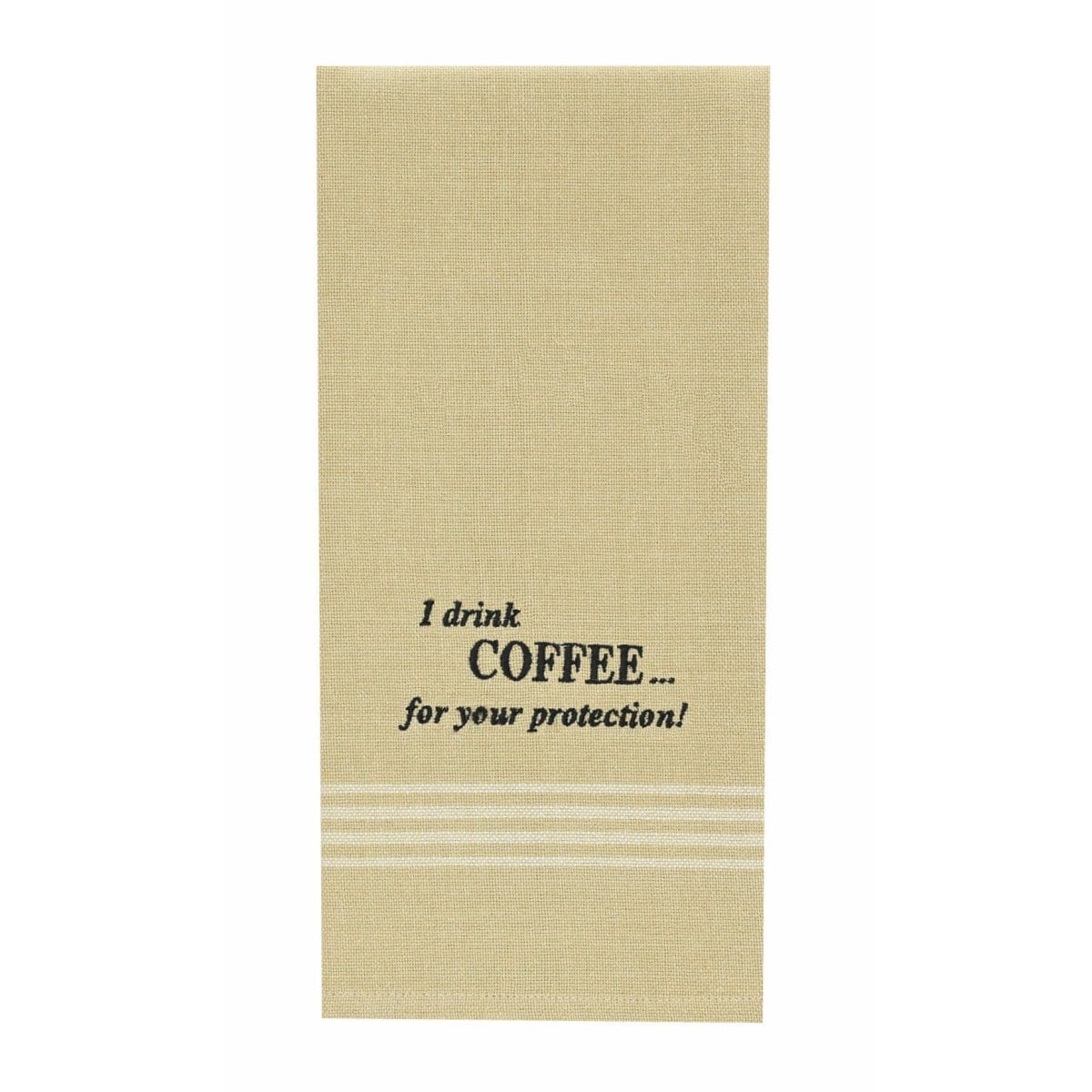 Park Designs Sentiments I Drink Coffee Decorative Towel