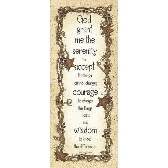 Serenity Prayer By Linda Spivey Art Print - 8 X 20-Penny Lane Publishing-The Village Merchant