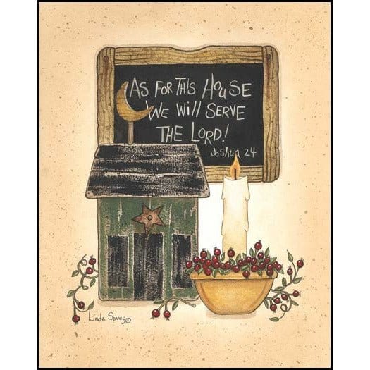 Serve The Lord By Linda Spivey Art Print - 8 X 10-Penny Lane Publishing-The Village Merchant