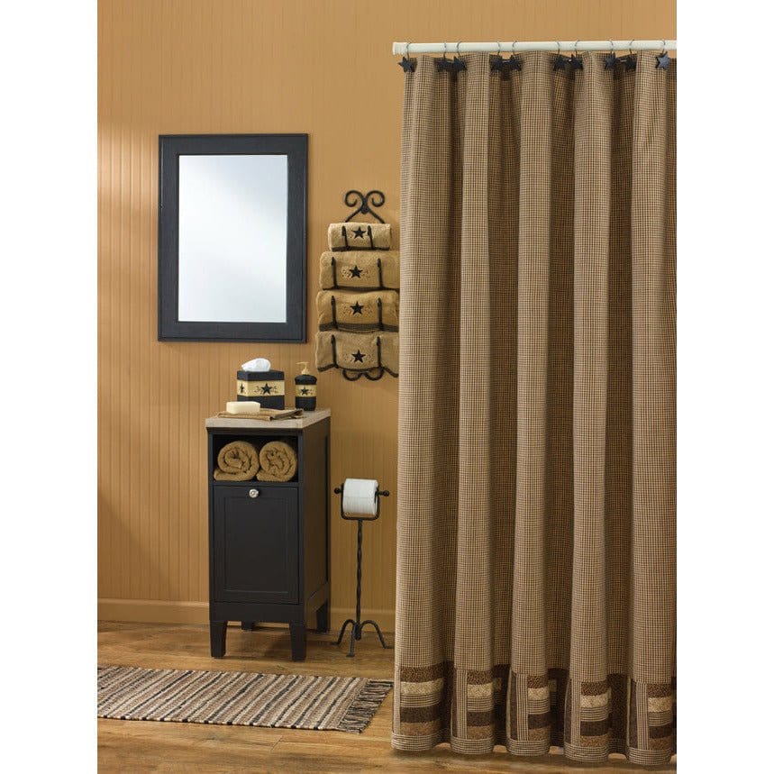 Shades Of Brown Shower Curtain-Park Designs-The Village Merchant