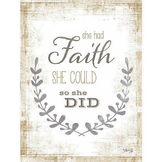 She Had Faith By Marla Rae Art Print - 12 X 16-Penny Lane Publishing-The Village Merchant