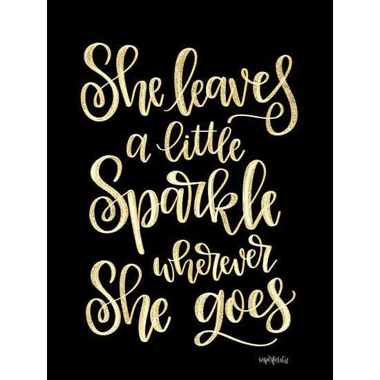 Penny Lane Publishing She Leaves A Little Sparkle II By Imperfect Dust Art Print - 12 X 16