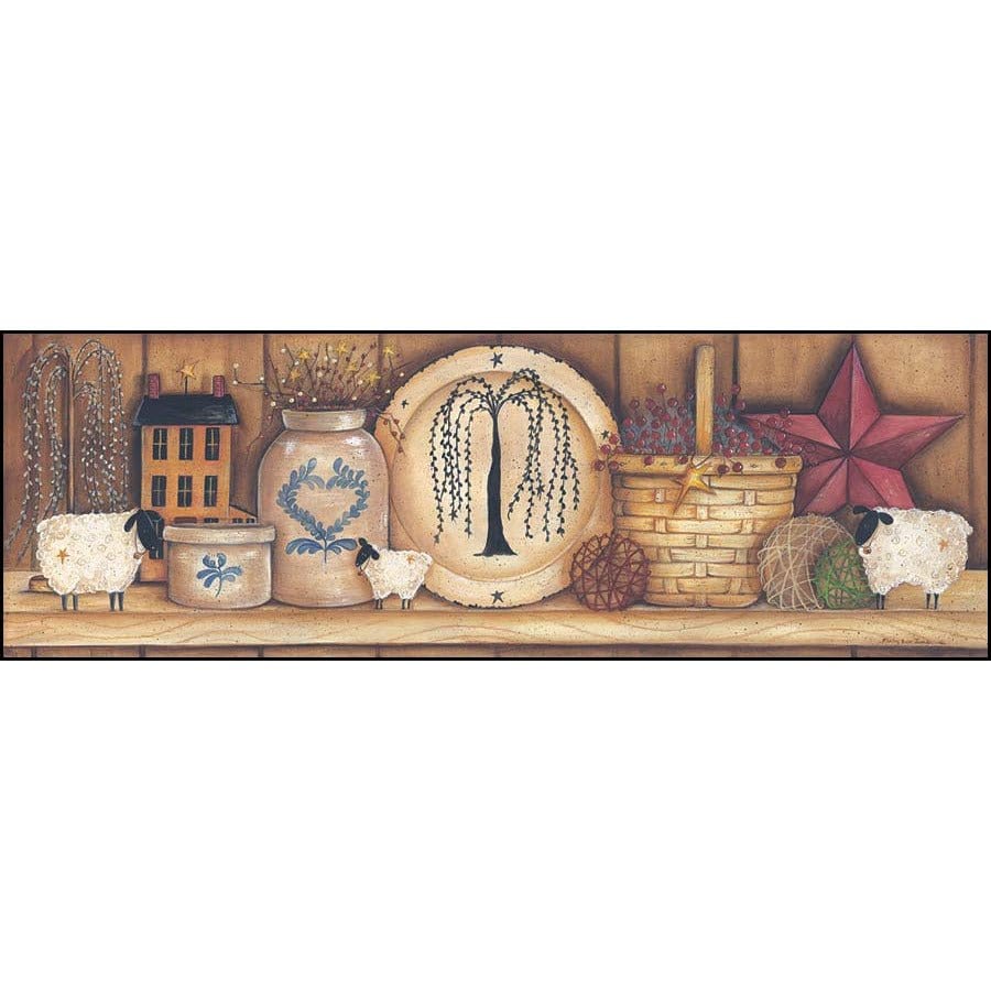 Penny Lane Publishing Shelf Gathering By Mary Ann June Art Print - 10 X 30