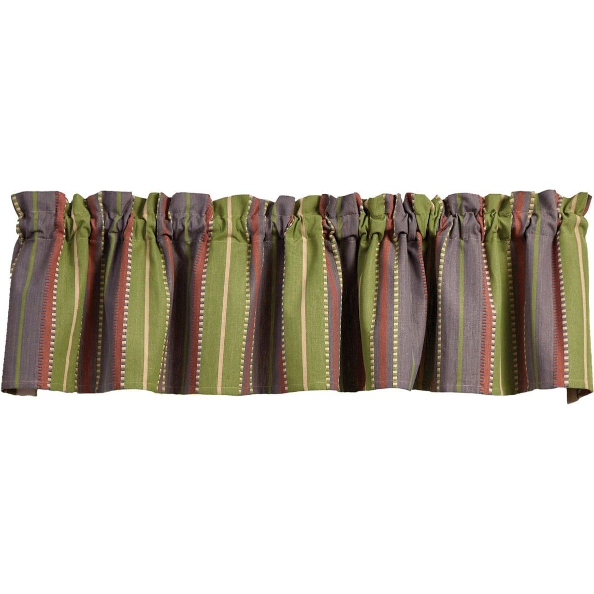 Shenandoah Stripe Printed Valance Unlined-Park Designs-The Village Merchant