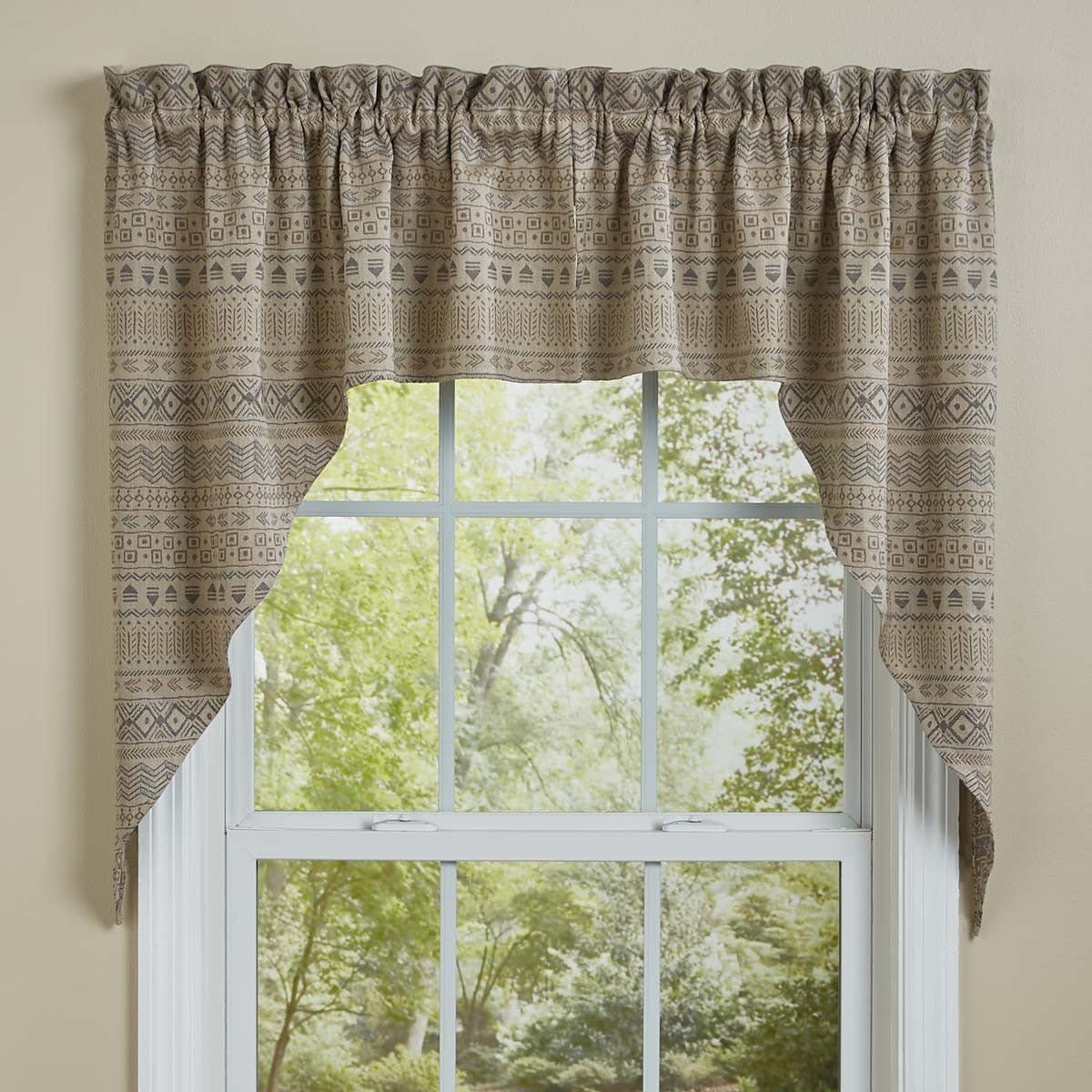 Signal Mountain Printed Swag Pair 36" Long Unlined-Park Designs-The Village Merchant