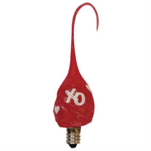 Silicone Dipped Red Valentine Novelty Light Bulb Candelabra Socket