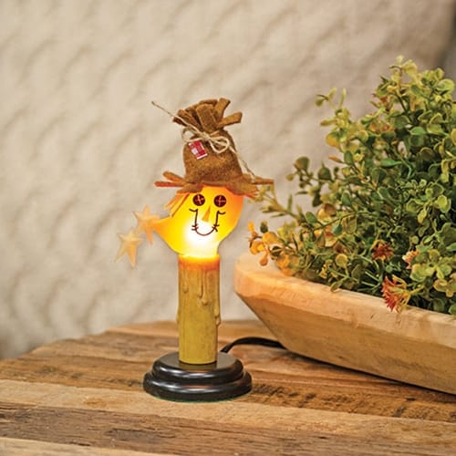 CWI Gifts Novelty Light Bulbs Silicone Dipped Scarecrow Moonshower Novelty Light Bulb Candelabra Socket