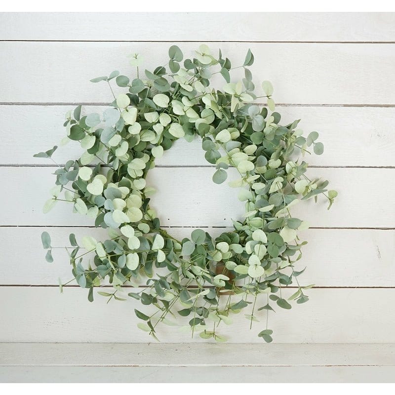 Silver Dollar Eucalyptus Wreath 26" Outer Diameter-Impressive Enterprises-The Village Merchant