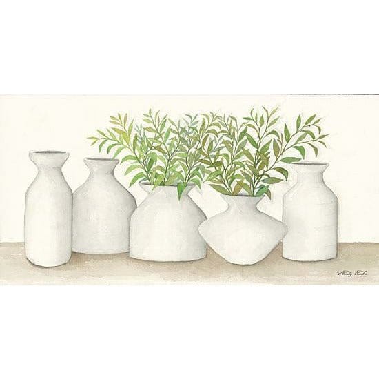 Penny Lane Publishing Simplicity In White II By Cindy Jacobs Art Print - 9 X 18