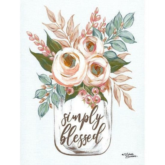 Simply Blessed Flowers By Michele Norman Art Print - 12 X 16-Penny Lane Publishing-The Village Merchant