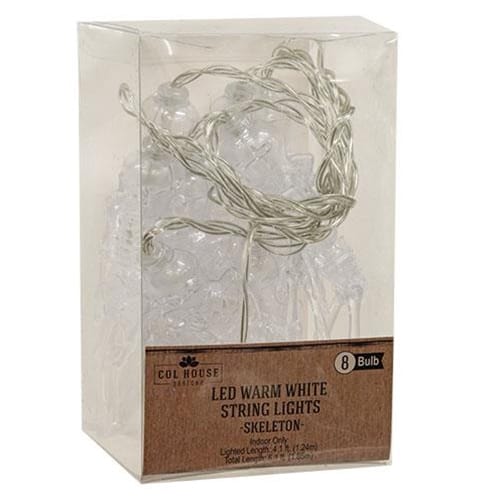 CWI Gifts Light strings - Novelty Skeleton Light String / Strand Battery Operated 8 Count