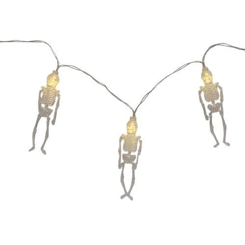 CWI Gifts Light strings - Novelty Skeleton Light String / Strand Battery Operated 8 Count
