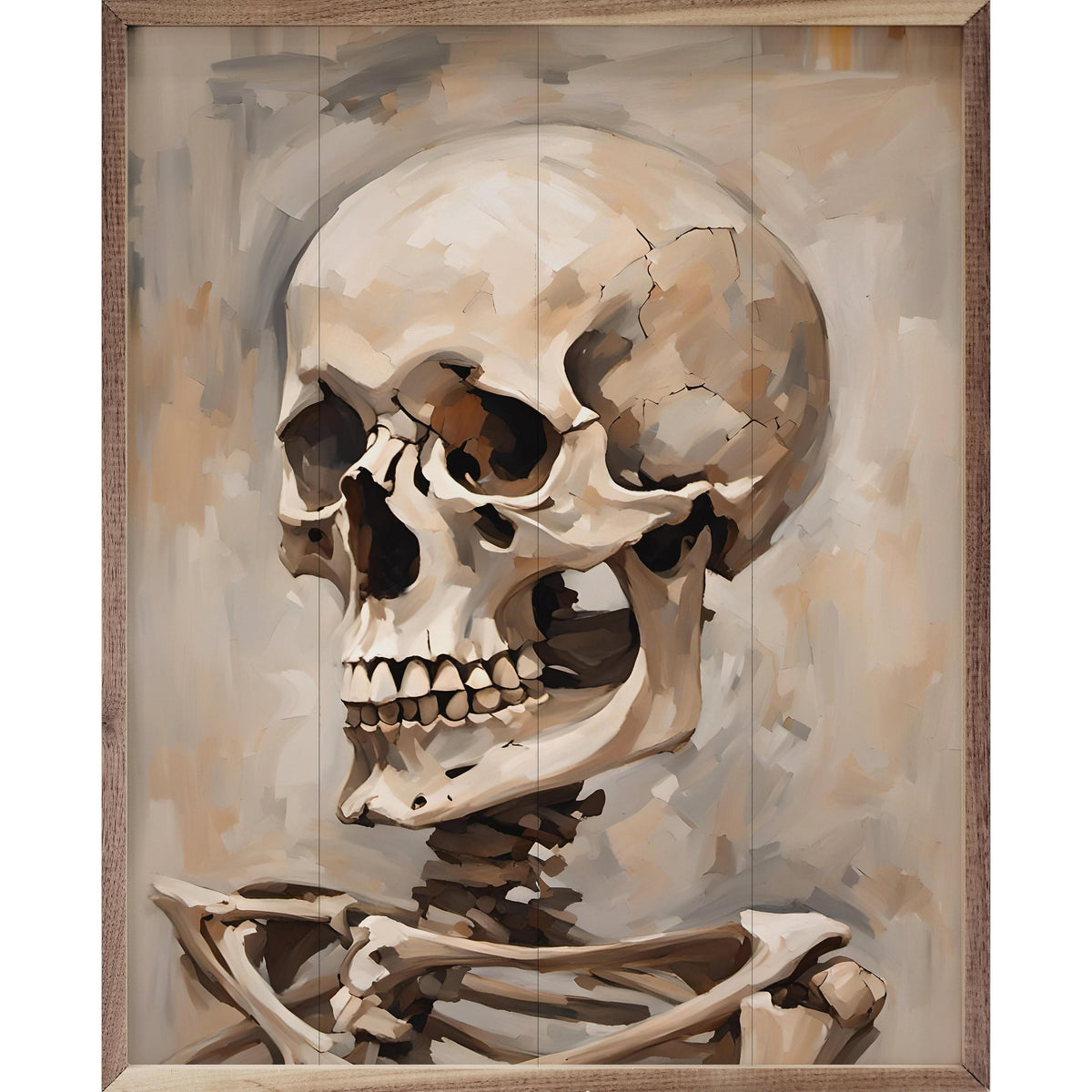 Kendrick Home Walnut Frames 8x10 Skeleton Portrait Printed and Framed Wall Sign