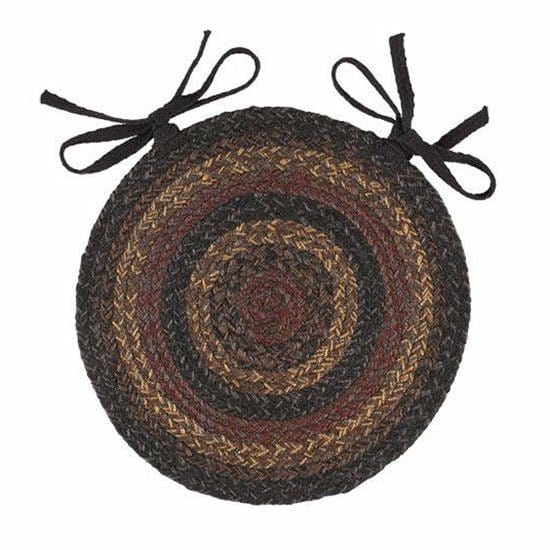 Slate Braided Chair Pad 15&quot; Diameter Round-Craft Wholesalers-The Village Merchant