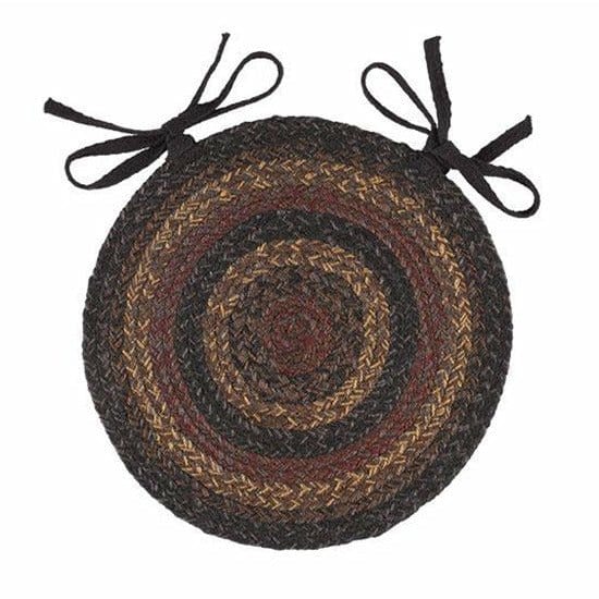 Slate Braided Chair Pad 15" Diameter Round-Craft Wholesalers-The Village Merchant