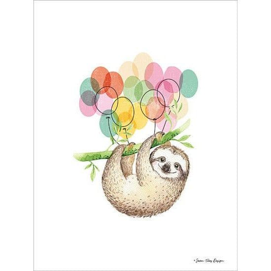 Sloth Birthday II By Seven Trees Art Print - 12 X 16-Penny Lane Publishing-The Village Merchant