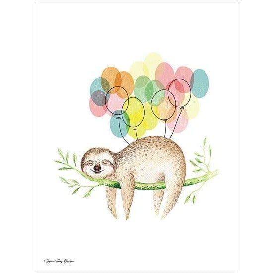 Sloth Birthday III By Seven Trees Art Print - 12 X 16-Penny Lane Publishing-The Village Merchant
