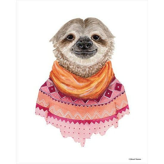 Sloth In A Sweater By Rachel Nieman Art Print - 12 X 16-Penny Lane Publishing-The Village Merchant