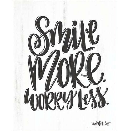 Smile More Worry Less By Imperfect Dust Art Print - 12 X 16-Penny Lane Publishing-The Village Merchant