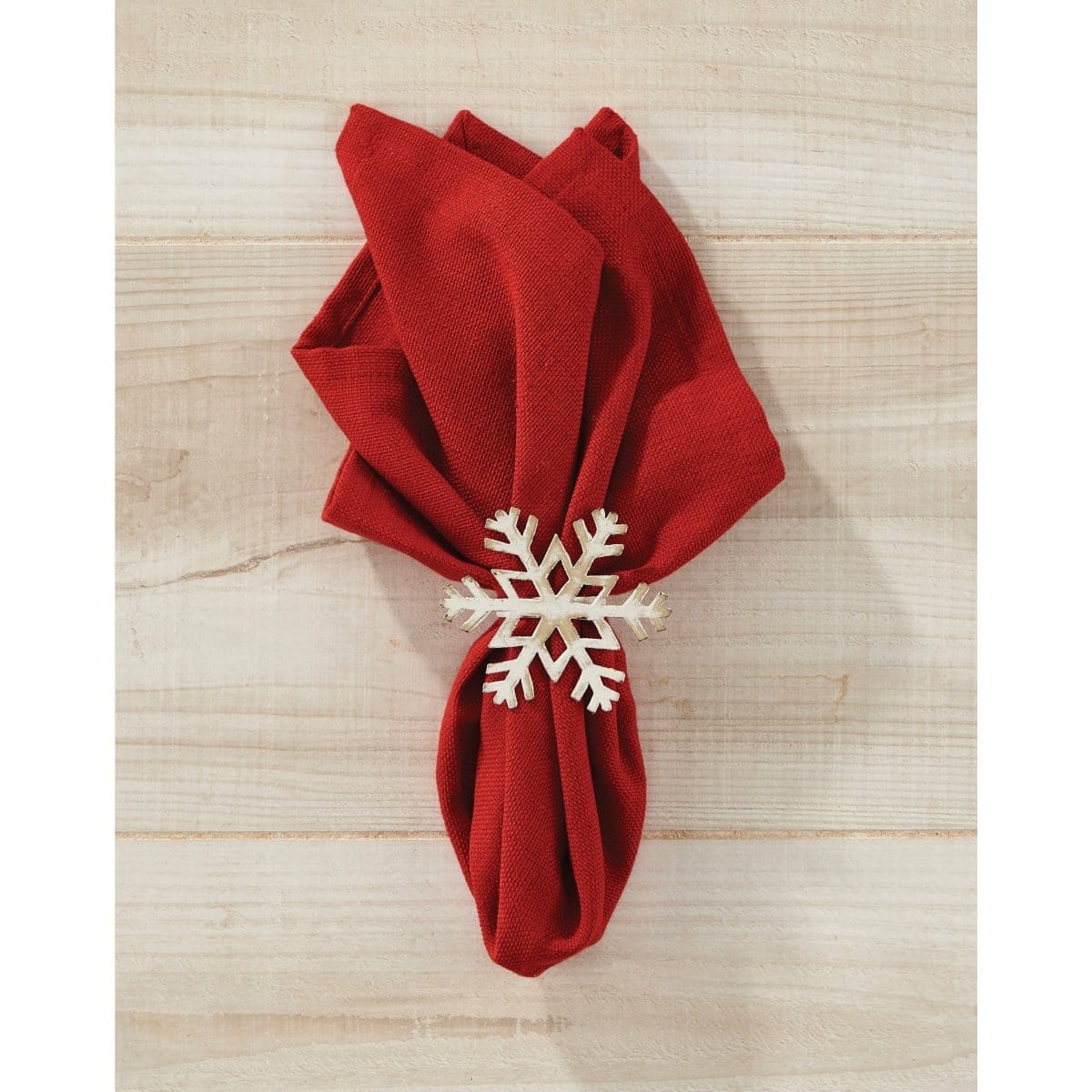 Park Designs Snowflake Napkin Ring Set of 2