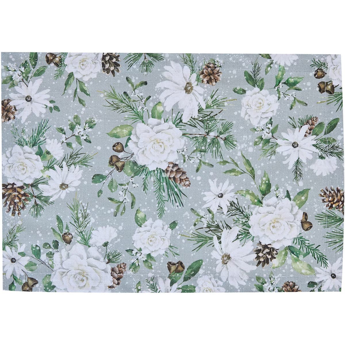 Snowflowers Printed Placemat Set of 2