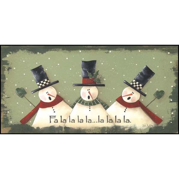 Snowman Choir By Jill Ankrom Art Print - 8 X 16-Penny Lane Publishing-The Village Merchant