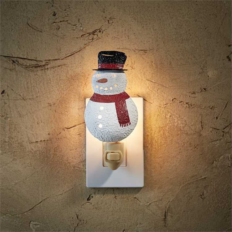 Snowman Night Light-Park Designs-The Village Merchant