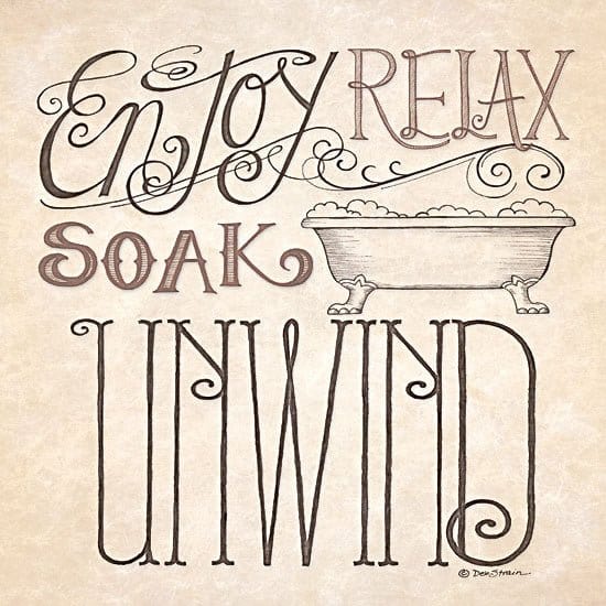 Soak &amp; Unwind By Deb Strain Art Print - 12 X 12-Penny Lane Publishing-The Village Merchant