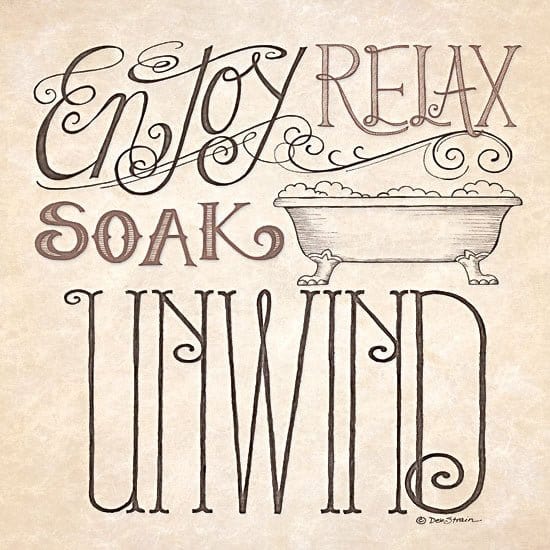 Soak & Unwind By Deb Strain Art Print - 12 X 12-Penny Lane Publishing-The Village Merchant