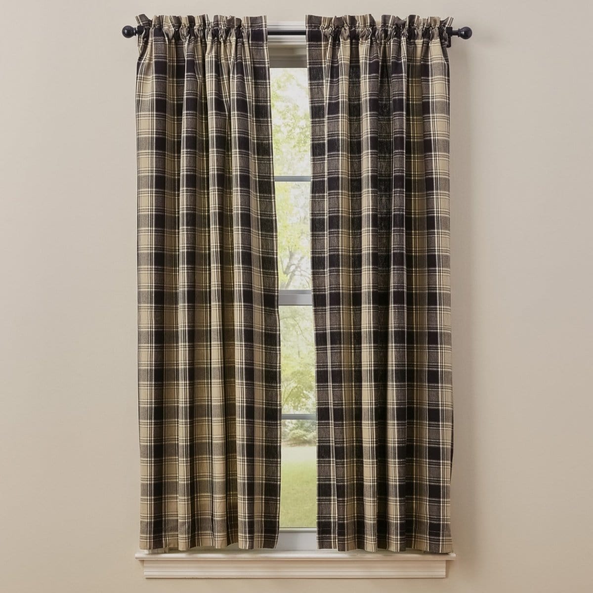 Soapstone Panel Pair With Tie Backs 63" Long Unlined-Park Designs-The Village Merchant