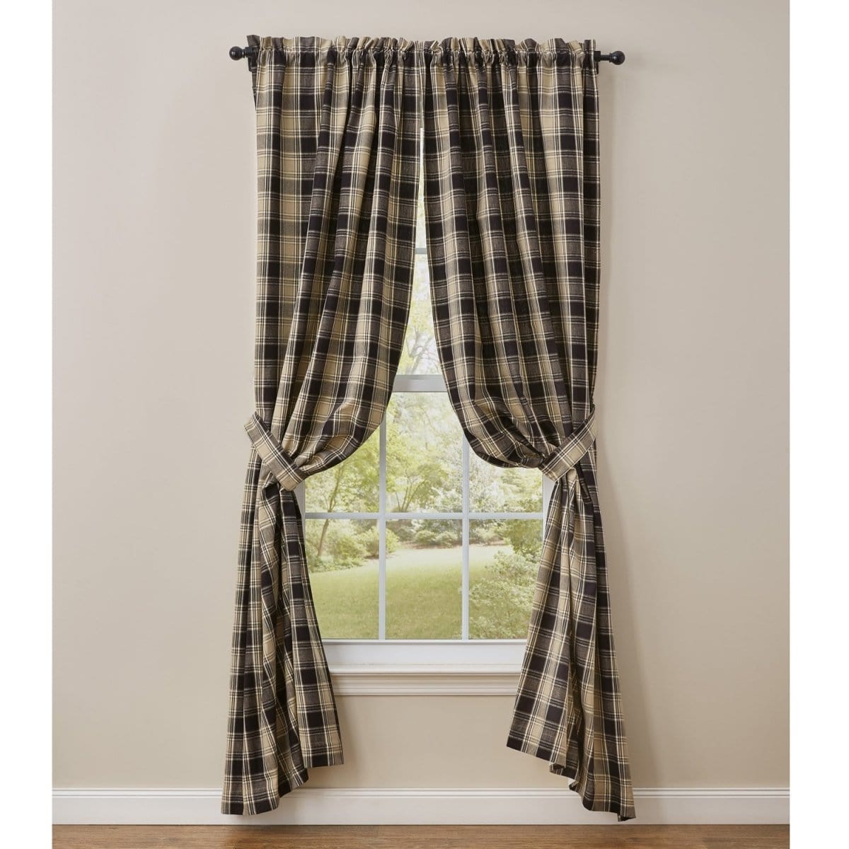 Soapstone Panel Pair With Tie Backs 84" Long Lined-Park Designs-The Village Merchant