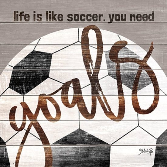 Soccer Goals By Marla Rae Art Print - 12 X 12-Penny Lane Publishing-The Village Merchant