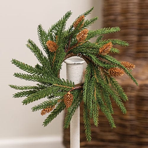 Soft Touch Austrian Pine Candle / Napkin Ring 2.5" Inner Diameter