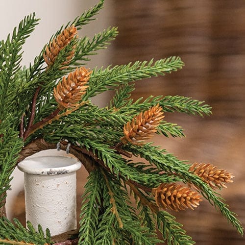 Soft Touch Austrian Pine Candle / Napkin Ring 2.5" Inner Diameter