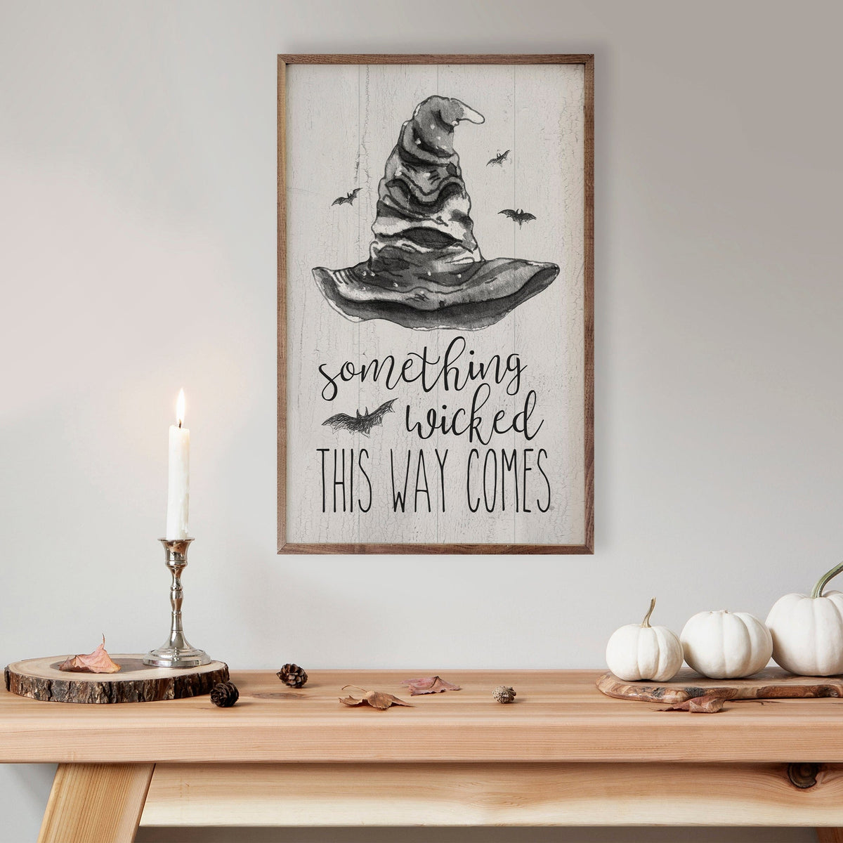 Kendrick Home Walnut Frames Something Wicked Hat Whitewash