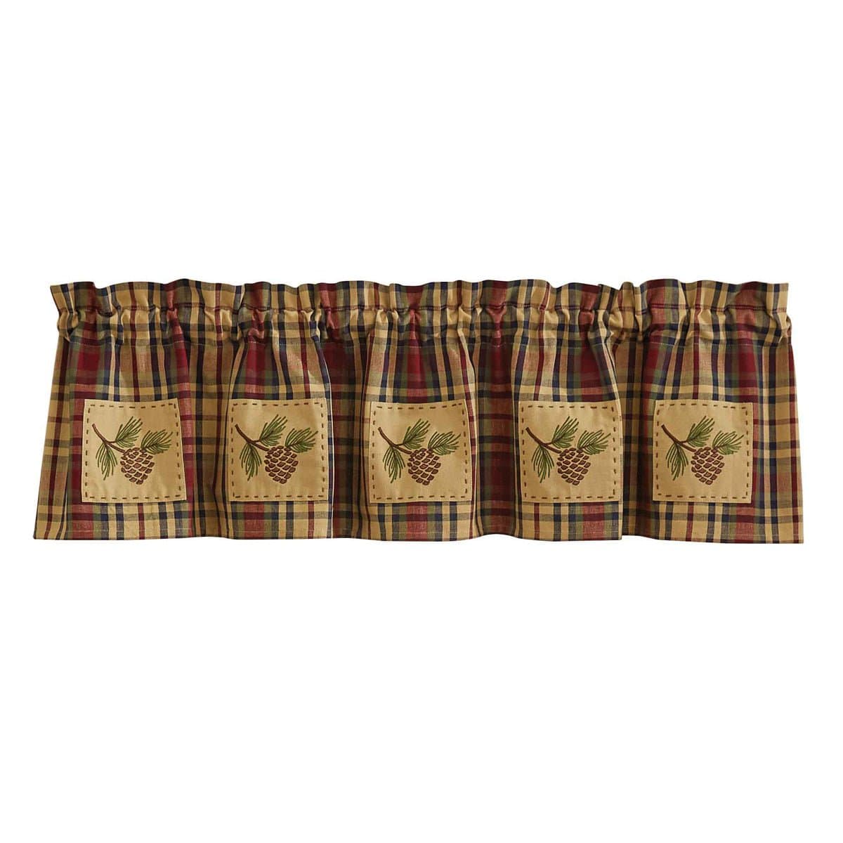 South River patch pinecone Valance Lined-Park Designs-The Village Merchant